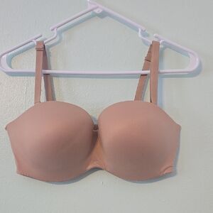 Victoria Secret Seamless Tan Strapless Bra  Size 34DDD